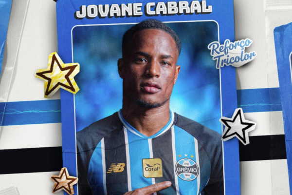 Jovane é oficializado como reforço do Grêmio de Luís Castro