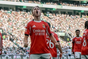 Schjelderup e mais cinco: Benfica é o único clube português a ter golos nos quartos em ...