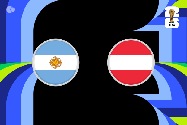 Argentina 1-0 Áustria ao minuto