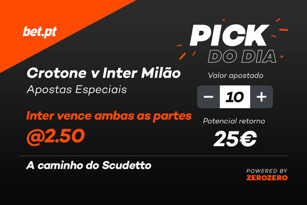 PICK DO DIA | A caminho do Scudetto PICK DO DIA | A caminho do Scudetto