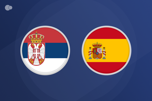 A point apiece for Serbia and Spain