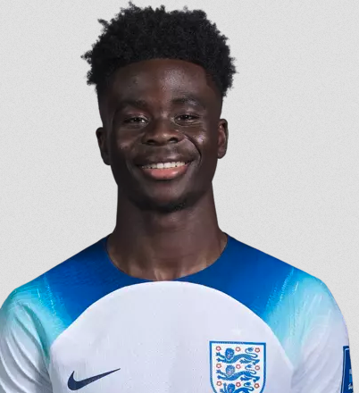 Bukayo Saka :: 2025/2026 - Inglaterra - Informações e Estatísticas